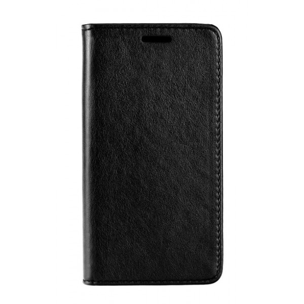 POWERTECH Θήκη Leather magnet για Huawei Y9 2018, μαύρη