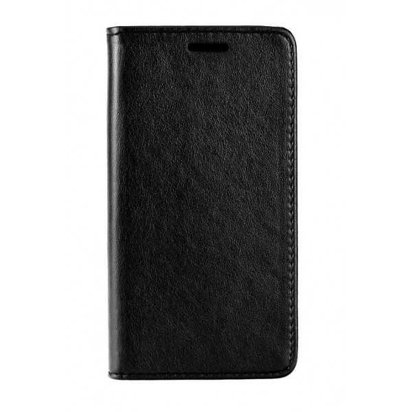POWERTECH Θήκη Leather magnet για Samsung A8 Plus 2018, μαύρη
