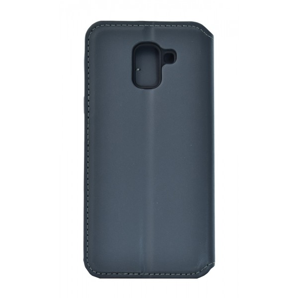 POWERTECH Θήκη Slim Leather για Samsung J6 2018, γκρι