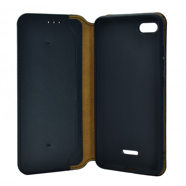 POWERTECH Θήκη Slim Leather για Xiaomi Redmi 6Α, μαύρη