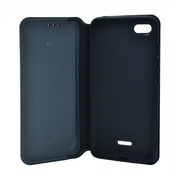 POWERTECH Θήκη Slim Leather για Xiaomi Redmi 6Α, γκρι