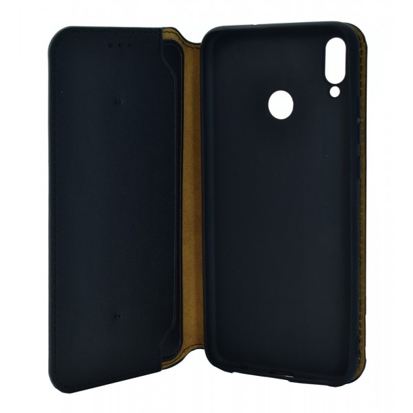 POWERTECH Θήκη Slim Leather για Honor 8X, μαύρη POWERTECH Θήκη Slim Leather για Honor 8X, μαύρη