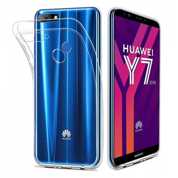 POWERTECH Θήκη Ultra Slim MOB-1199 για Huawei Y7 Prime 2018, διάφανη