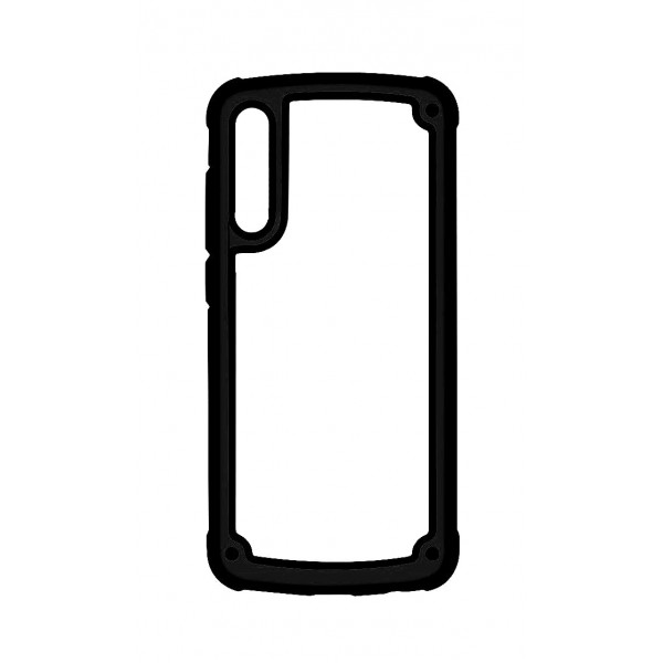 POWERTECH Θήκη Frame PC & TPU MOB-1331 για Samsung Galaxy A50/A30, μαύρη