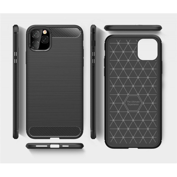POWERTECH Θήκη Carbon Flex MOB-1378 για iPhone 11 Pro, μαύρη