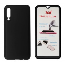 POWERTECH Θήκη Body 360° με Tempered Glass για Samsung A50, μαύρη