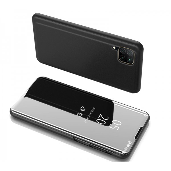 POWERTECH θήκη Clear view MOB-1502 για Huawei P40 Lite, μαύρη