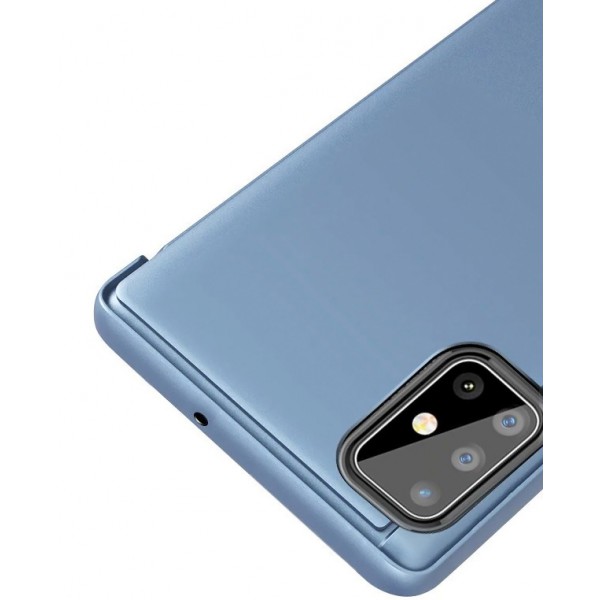 POWERTECH θήκη Clear view MOB-1509, Samsung S20, μπλε