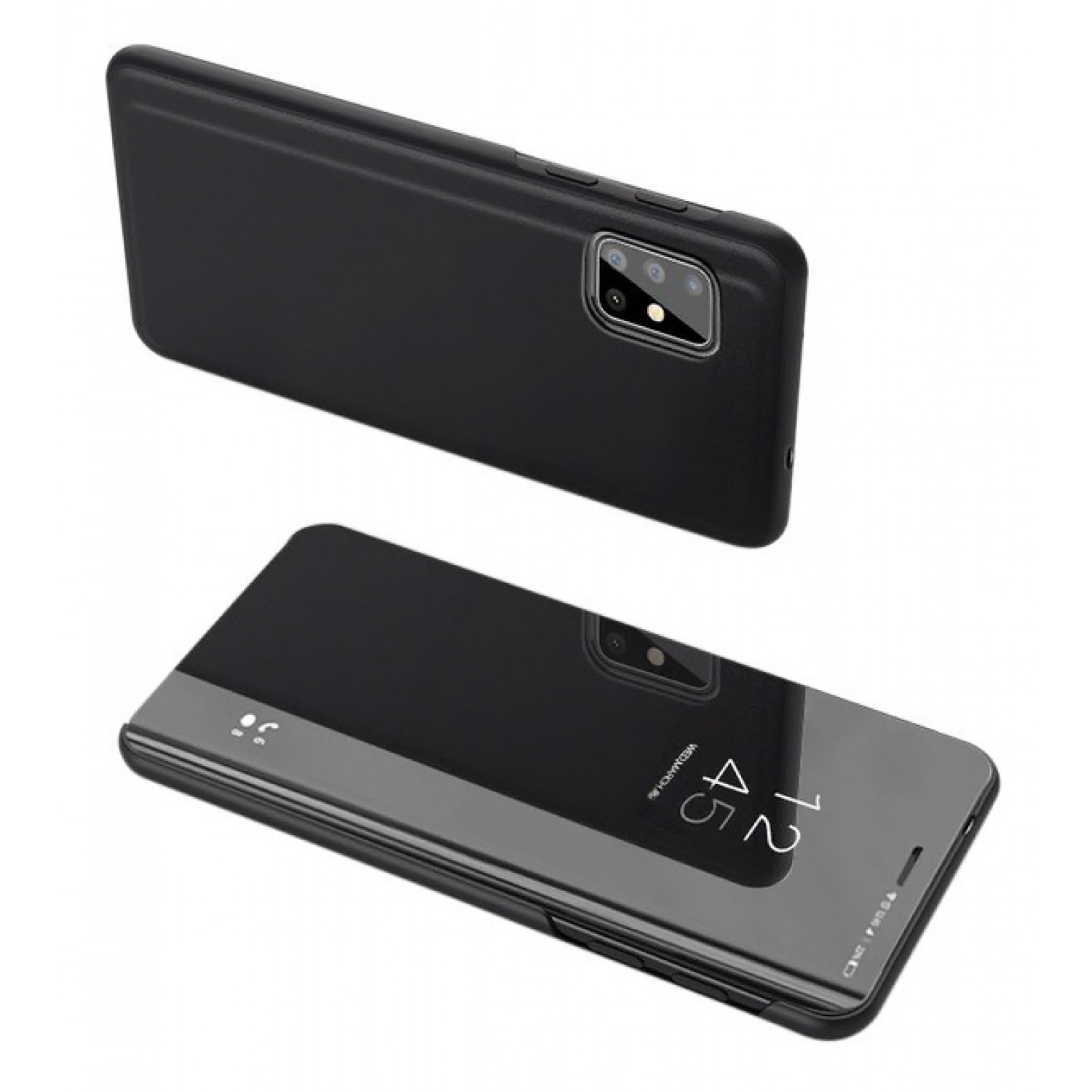 POWERTECH θήκη Clear view MOB-1510, Samsung S20 Plus, μαύρη