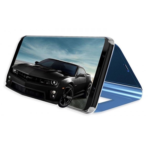 POWERTECH θήκη Clear view MOB-1537 για Samsung A71 5G, μπλε POWERTECH θήκη Clear view MOB-1537 για Samsung A71 5G, μπλε