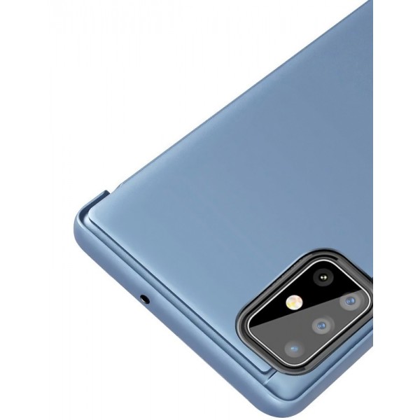 POWERTECH θήκη Clear view MOB-1537 για Samsung A71 5G, μπλε POWERTECH θήκη Clear view MOB-1537 για Samsung A71 5G, μπλε