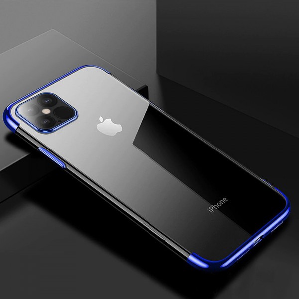 POWERTECH θήκη Clear color MOB-1555, iPhone 12 Pro Max, μπλε