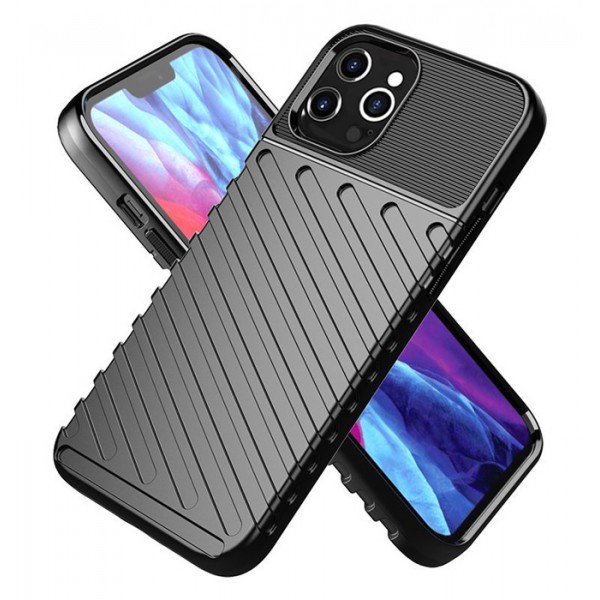 POWERTECH Θήκη Carbon MOB-1560 για iPhone 12 Pro Max, μαύρη POWERTECH Θήκη Carbon MOB-1560 για iPhone 12 Pro Max, μαύρη