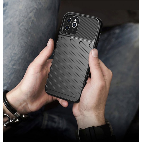 POWERTECH Θήκη Carbon MOB-1560 για iPhone 12 Pro Max, μαύρη POWERTECH Θήκη Carbon MOB-1560 για iPhone 12 Pro Max, μαύρη