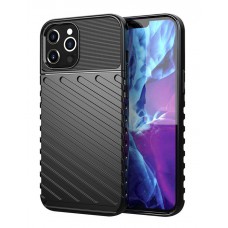 POWERTECH Θήκη Carbon MOB-1560 για iPhone 12 Pro Max, μαύρη