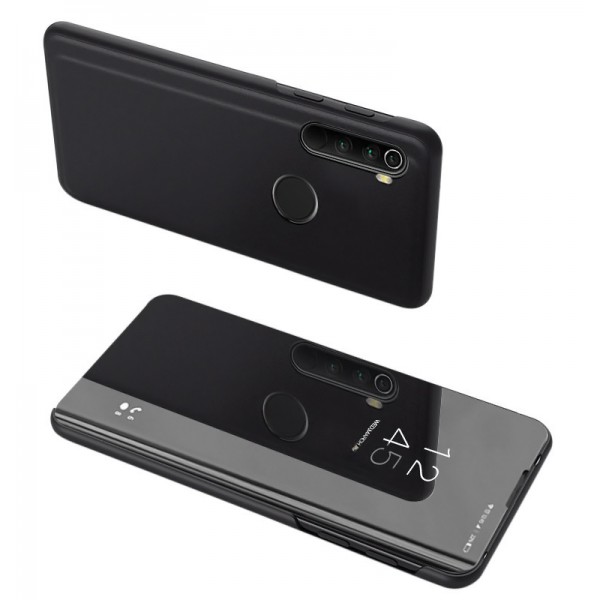 POWERTECH θήκη Clear view MOB-1569, Xiaomi Redmi Note 8T, μάυρη