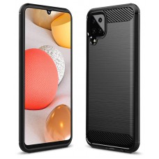 POWERTECH θήκη Carbon MOB-1620 για Samsung Galaxy A12/M12, μαύρη