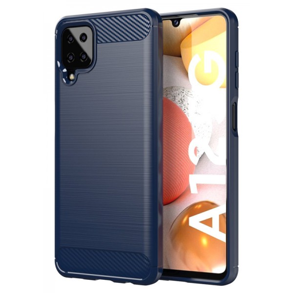 POWERTECH θήκη Carbon MOB-1621 για Samsung Galaxy A12/M12, μπλε