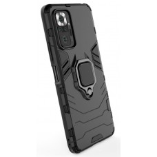 POWERTECH Θήκη Ring Armor MOB-1635 για Xiaomi Redmi Note 10 Pro, μαύρη