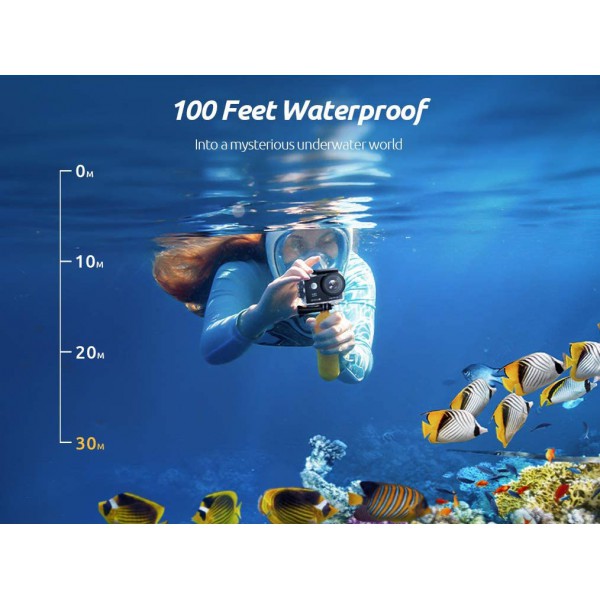 VANTOP action camera Μoment4U, 4K 30fps, 20MP, touch screen, μαύρη