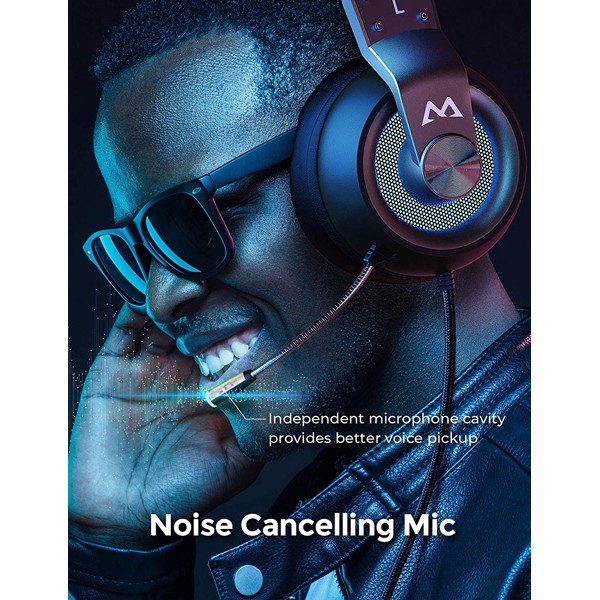 MPOW gaming headset EG3 Pro, multiplatform, 3.5mmm, ασημί MPOW gaming headset EG3 Pro, multiplatform, 3.5mmm, ασημί