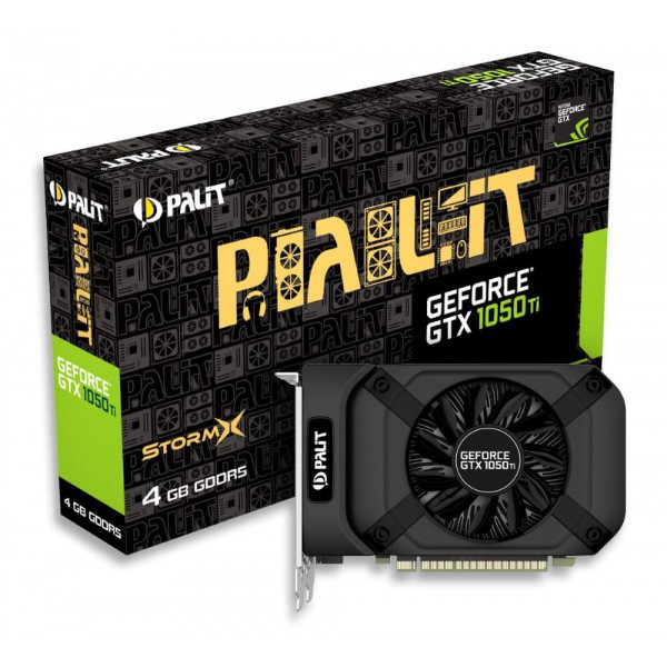 PALIT VGA GeForce GTX 1050Ti StormX, GDDR5 4096MB, 128bit, DVI/HDMI/DP PALIT VGA GeForce GTX 1050Ti StormX, GDDR5 4096MB, 128bit, DVI/HDMI/DP