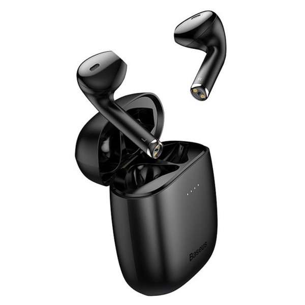BASEUS earbuds W04 με θήκη φόρτισης, True Wireless, μαύρα BASEUS earbuds W04 με θήκη φόρτισης, True Wireless, μαύρα