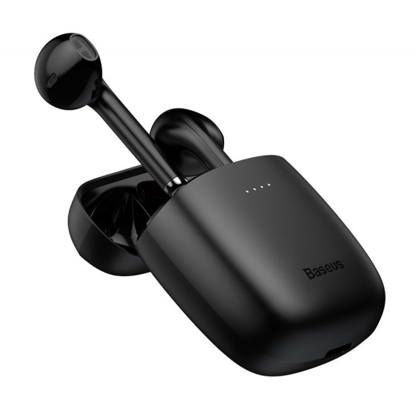 BASEUS earbuds W04 με θήκη φόρτισης, True Wireless, μαύρα BASEUS earbuds W04 με θήκη φόρτισης, True Wireless, μαύρα