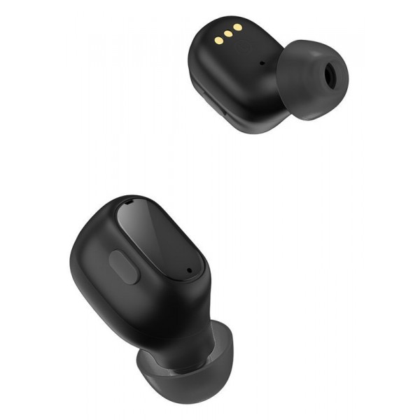BASEUS earphones Encok WM01 Plus True Wireless, με θήκη φόρτισης, μαύρα BASEUS earphones Encok WM01 Plus True Wireless, με θήκη φόρτισης, μαύρα