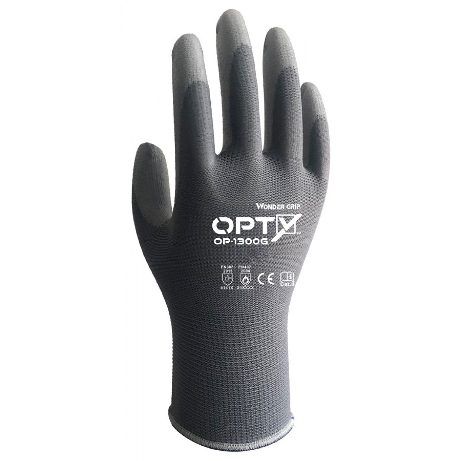 WONDER GRIP αντιολισθητικά γάντια εργασίας Opty 1300G, L/9, γκρι