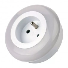 EMOS LED φωτιστικό νυκτός P3307, schuko, με αισθητήρα φωτός, λευκό