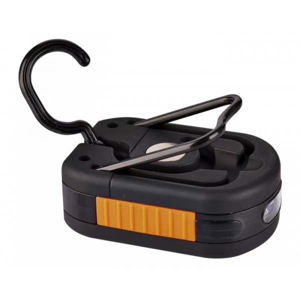 EMOS φακός εργασίας P3889 με γάντζο & μαγνήτη, 200lm, μαύρος