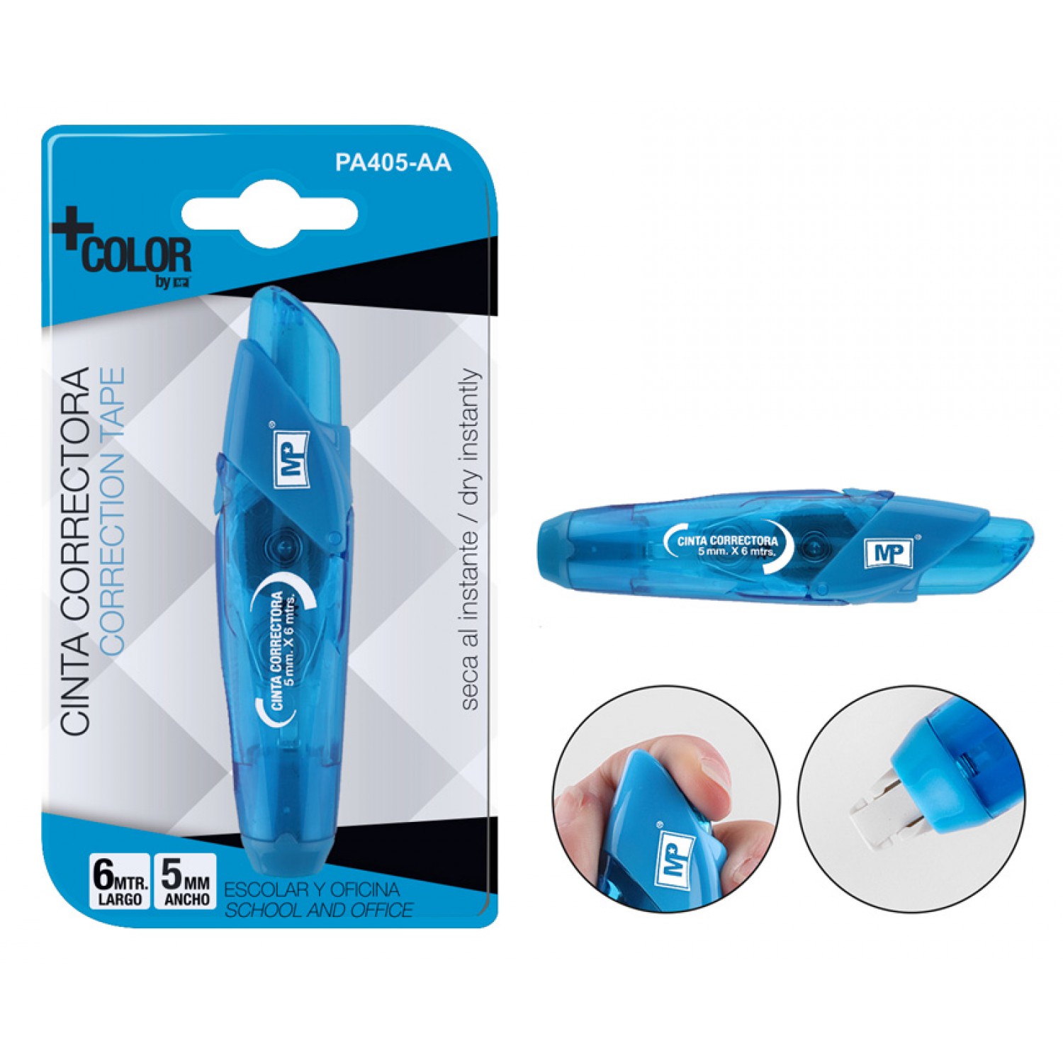 MP διορθωτική ταινία PA405-AA, 5mm, 6m, μπλε MP διορθωτική ταινία PA405-AA, 5mm, 6m, μπλε