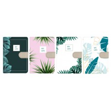 CERVANTES Μπλοκ σημειώσεων Α5 PB475-11, 4 σχέδια, κλιπ ασφάλισης, 12τμχ