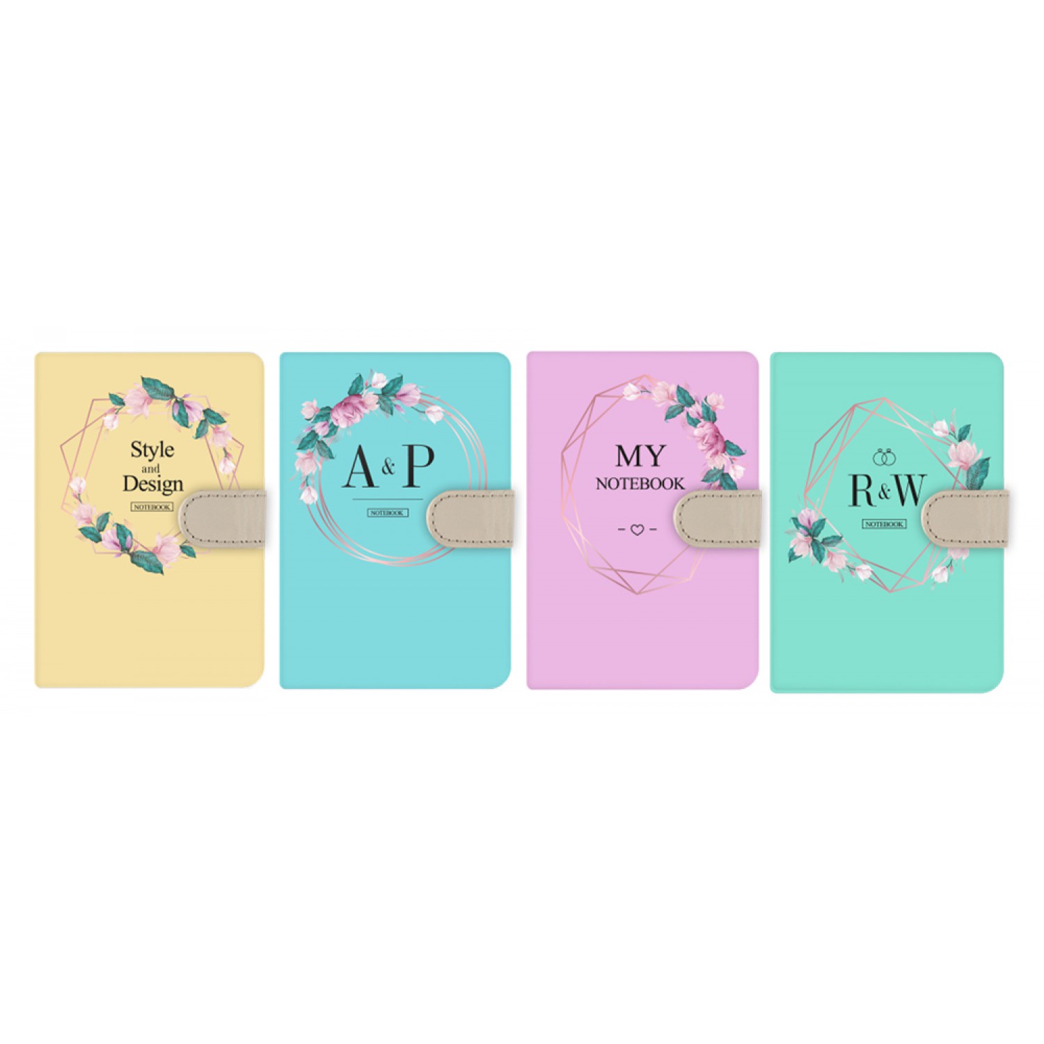 CERVANTES Μπλοκ σημειώσεων Α5 PB475-12, 4 σχέδια, κλιπ ασφάλισης, 12τμχ CERVANTES Μπλοκ σημειώσεων Α5 PB475-12, 4 σχέδια, κλιπ ασφάλισης, 12τμχ