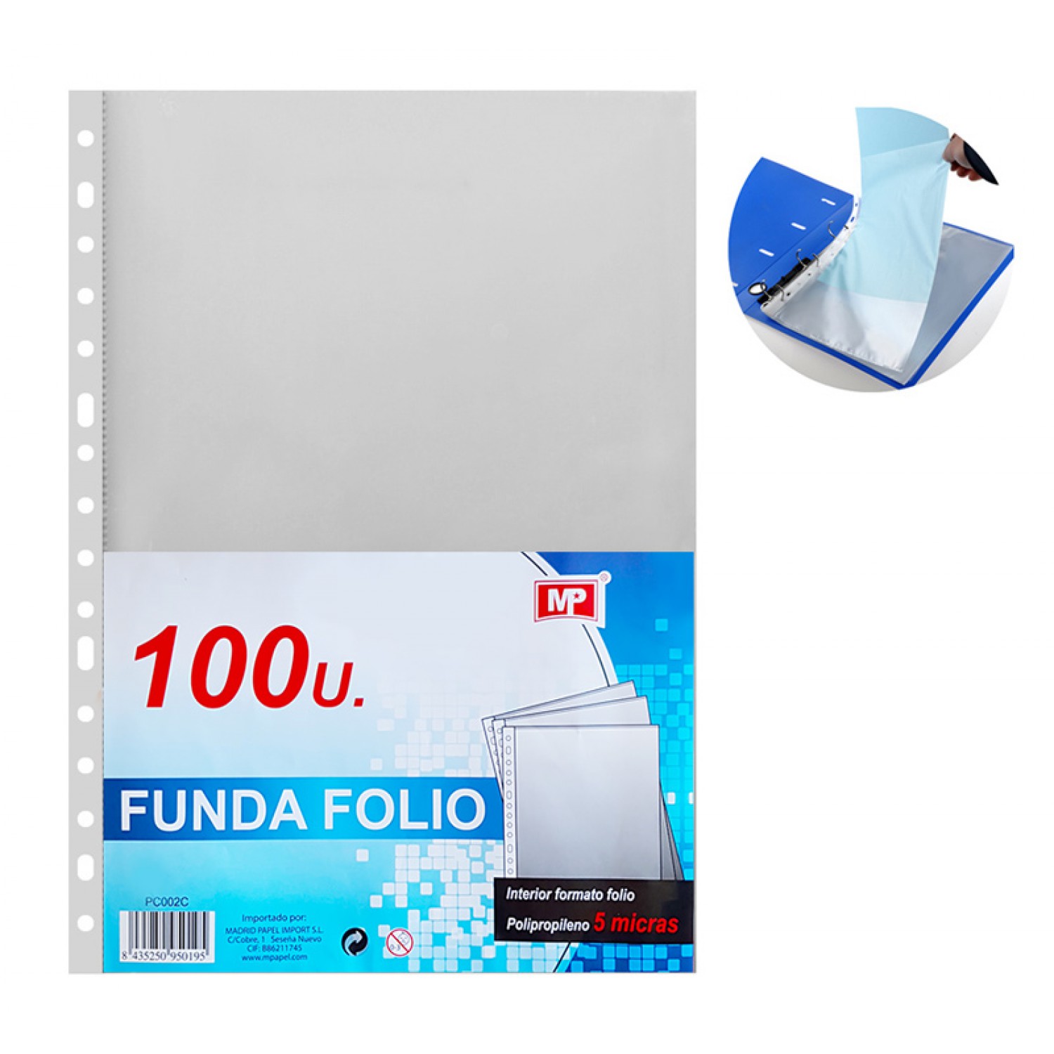 MP διαφάνειες Α4 PC002C, 100τμχ MP διαφάνειες Α4 PC002C, 100τμχ