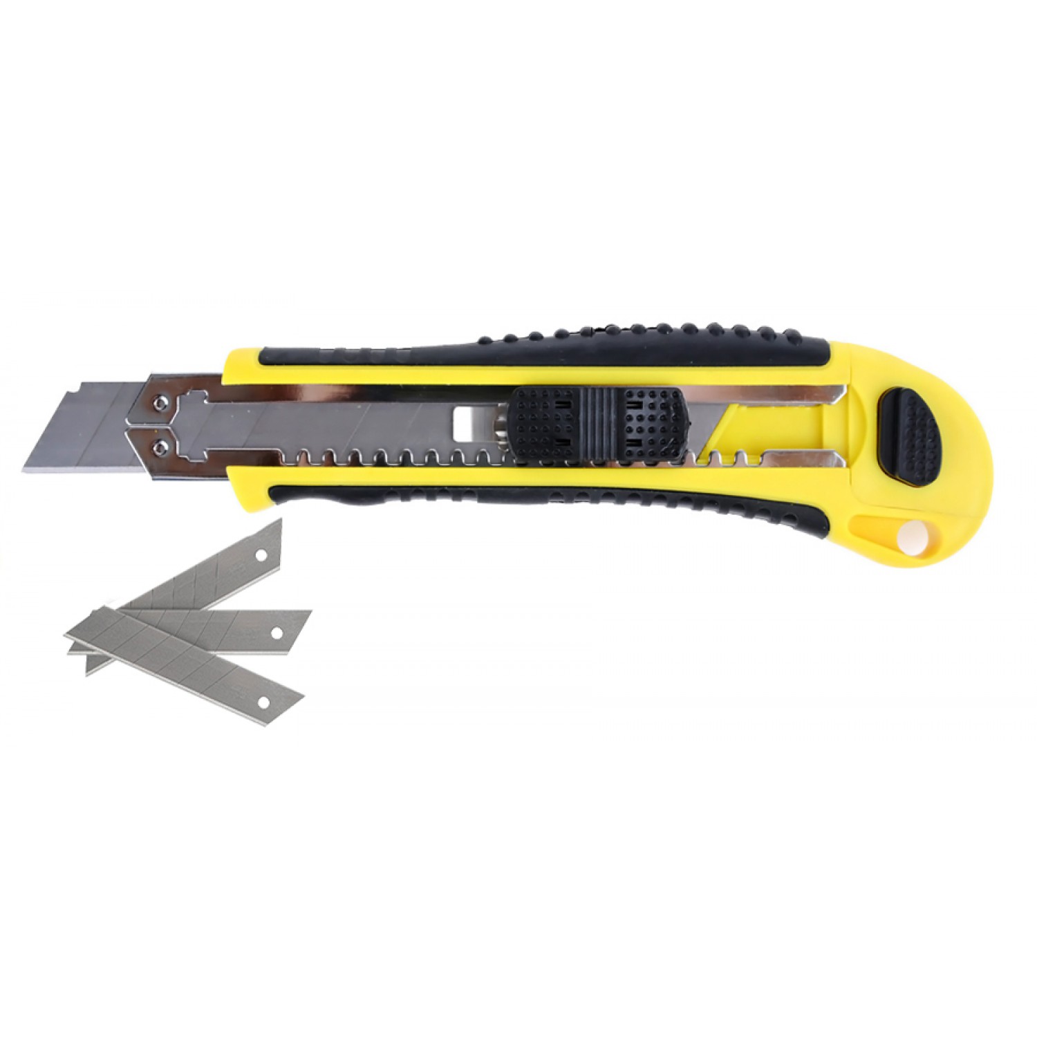 MP πλαστικό κοπίδι με ασφάλεια PH004, 18mm, 3 λεπίδες MP πλαστικό κοπίδι με ασφάλεια PH004, 18mm, 3 λεπίδες