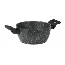FLONAL Κατσαρόλα αντικολλητική Pietra Lavica 24cm με λαβή βακελίτη