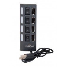 POWERTECH USB 2.0V HUB 4 Port με διακόπτη ON/OFF