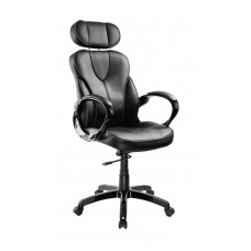 POWERTECH Καρέκλα γραφείου PT-725, ρυθμιζόμενη, με υποβραχιόνια, μαύρη