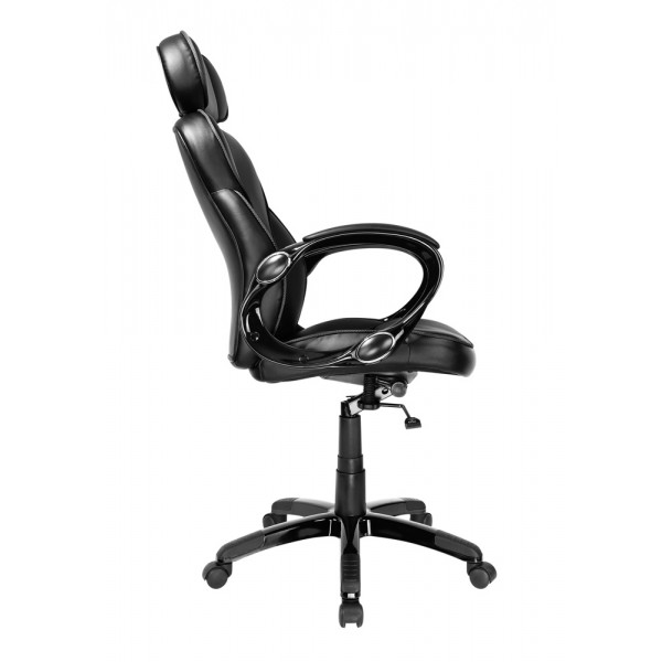 POWERTECH Καρέκλα γραφείου PT-725, ρυθμιζόμενη, με υποβραχιόνια, μαύρη POWERTECH Καρέκλα γραφείου PT-725, ρυθμιζόμενη, με υποβραχιόνια, μαύρη