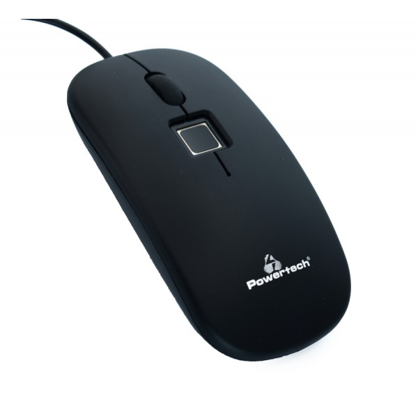 POWERTECH ενσύρματο ποντίκι PT-735, με fingerprint, 1000DPI, μαύρο POWERTECH ενσύρματο ποντίκι PT-735, με fingerprint, 1000DPI, μαύρο