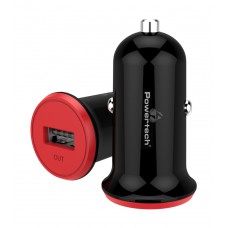 POWERTECH Φορτιστής Αυτοκινήτου PT-763, 1x USB, 1A, μαύρος
