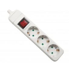 POWERTECH Πολύπριζο βιομηχανικού τύπου PT-765 3 θέσεων με διακόπτη