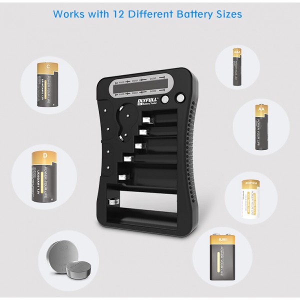 DLYFULL Συσκευή μέτρησης ισχύος μπαταρίας B2, με LCD οθόνη