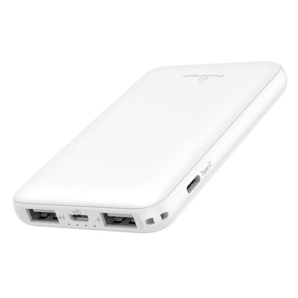 POWERTECH Power Bank PT-801 5000mAh, 3x USB Output, 2.1A, λευκό POWERTECH Power Bank PT-801 5000mAh, 3x USB Output, 2.1A, λευκό