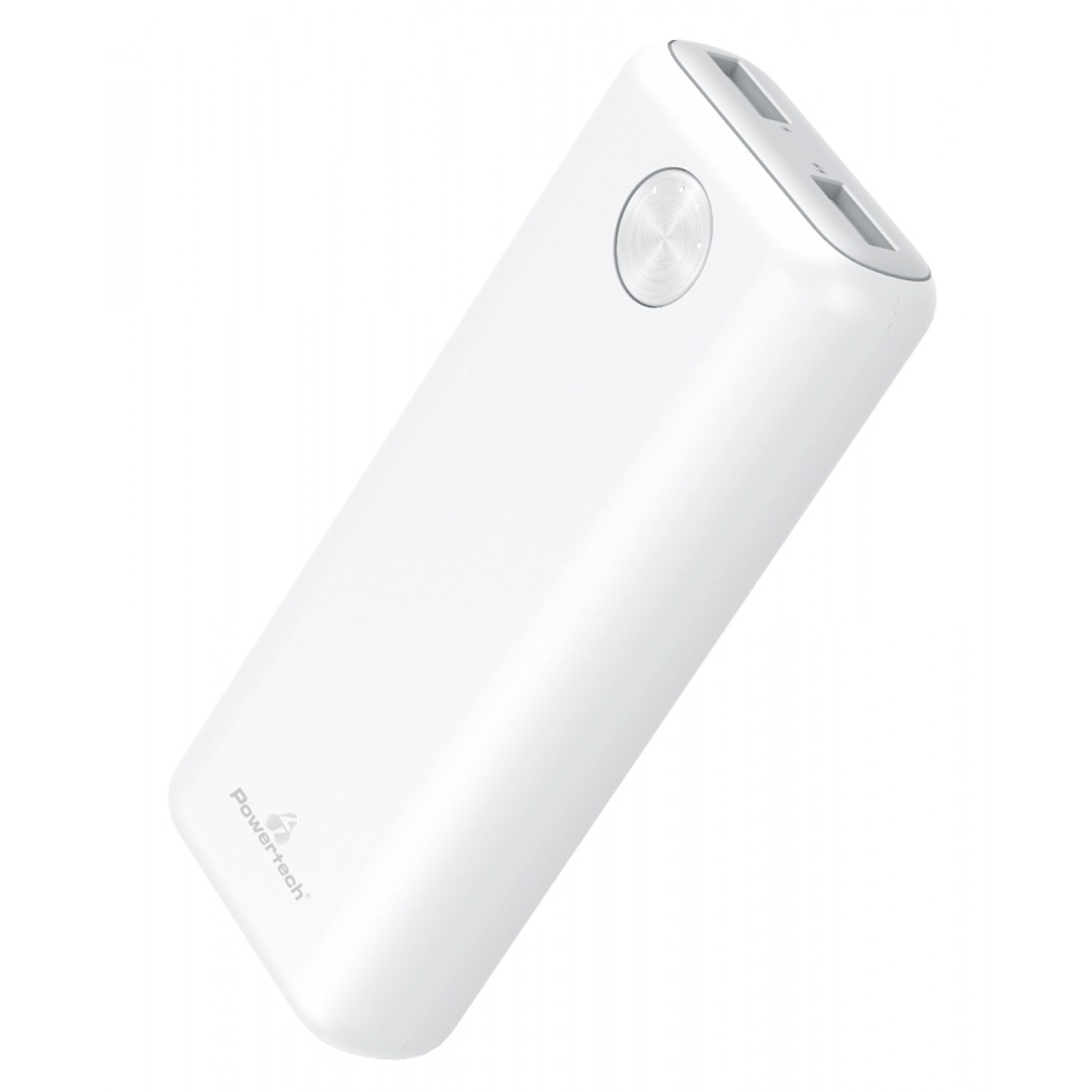 POWERTECH Power Bank PT-802 10000mAh, 2x USB Output, 2.1A, λευκό POWERTECH Power Bank PT-802 10000mAh, 2x USB Output, 2.1A, λευκό