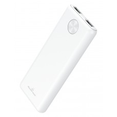 POWERTECH Power Bank PT-803 5000mAh, 2x USB Output, 2.1A, λευκό