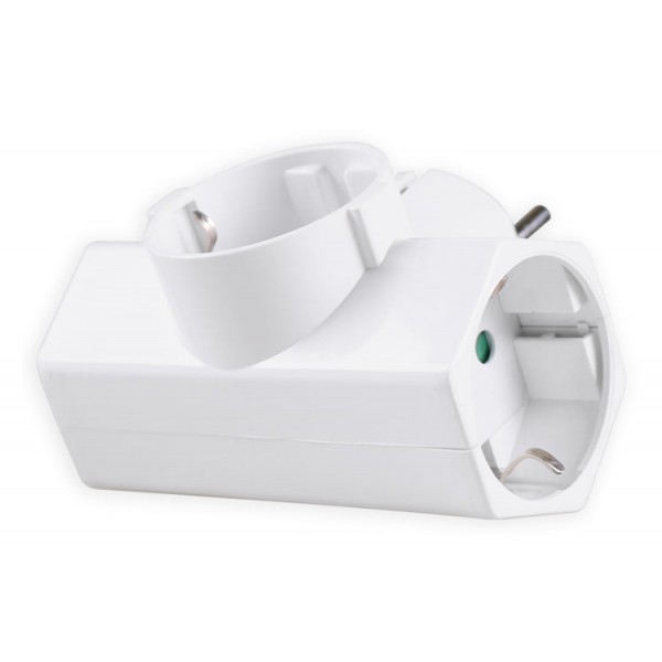 POWERTECH αντάπτορας ρεύματος PT-812, 3x schuko, 250V 16A, λευκός POWERTECH αντάπτορας ρεύματος PT-812, 3x schuko, 250V 16A, λευκός