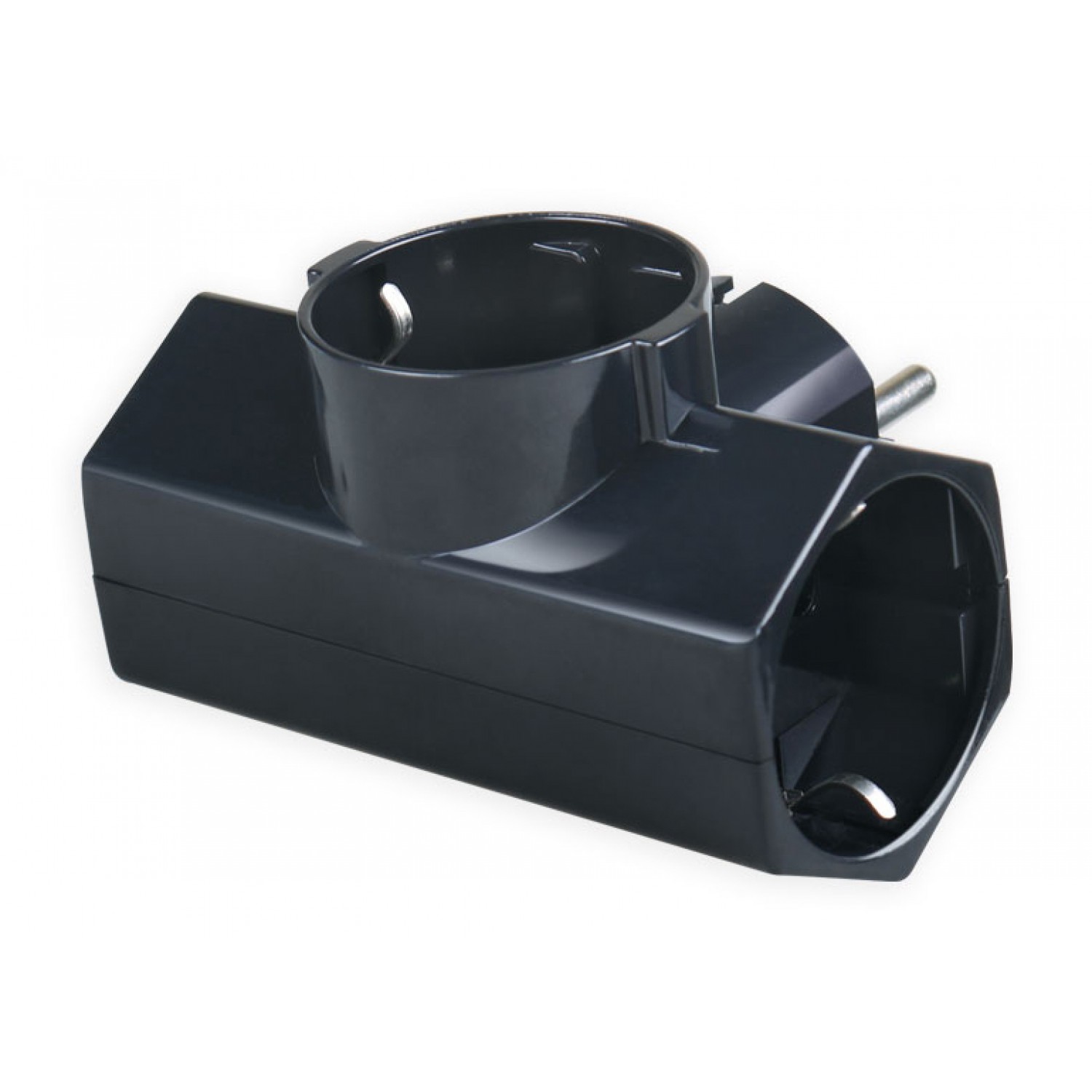 POWERTECH αντάπτορας ρεύματος PT-813, 3x schuko, 250V 16A, μαύρος POWERTECH αντάπτορας ρεύματος PT-813, 3x schuko, 250V 16A, μαύρος